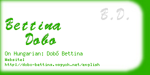 bettina dobo business card